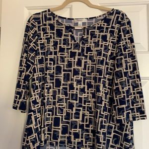Women’s Petite Top 3/4 length sleeves